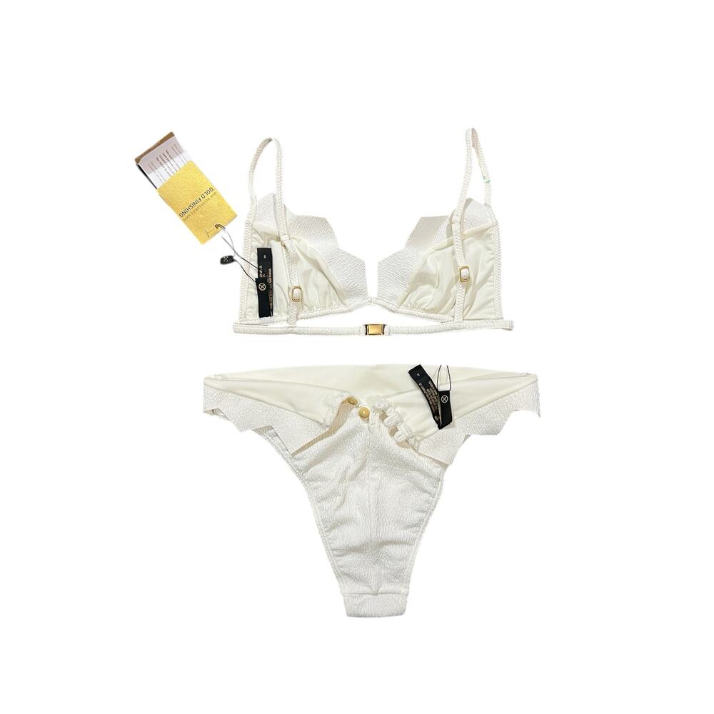 Vix By Paula Hermanny Firenze Imani Cream Bikini Set Size S - Picture 2 of 6
